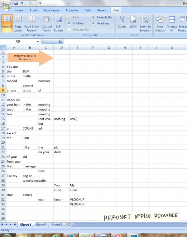 Microsoft Office romance