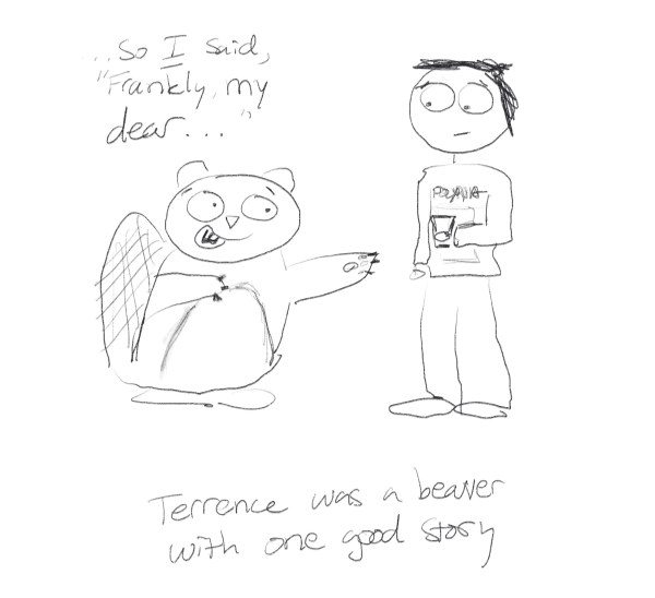 It’s very hard to draw a non threatening beaver
